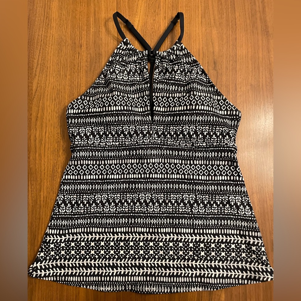 Swim Systems DD black and white tankini top